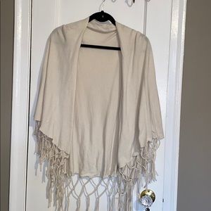 Multi-way Wear Beige Cardigan or Vest